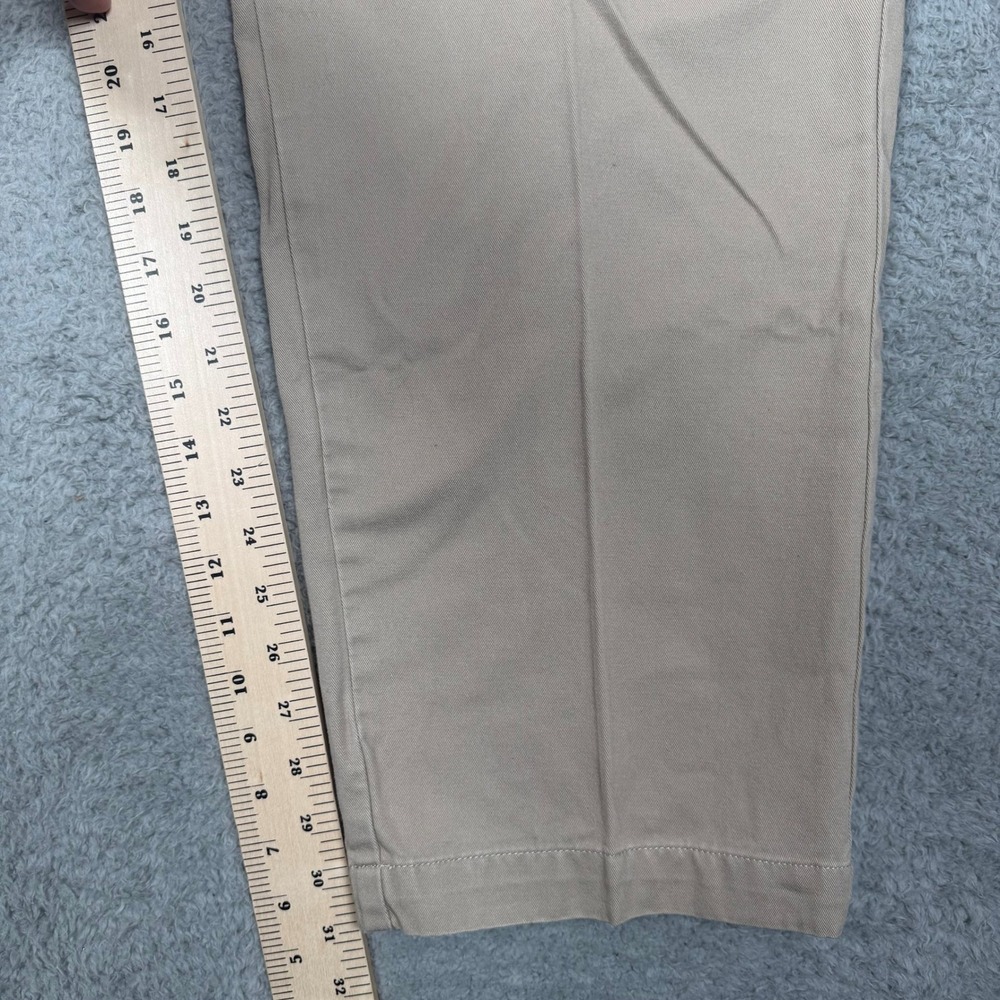 Polo Ralph Lauren Andrew Pant Mens 38x32 Tan Khaki Double Pleated Cotton Chinos - Picture 12 of 13